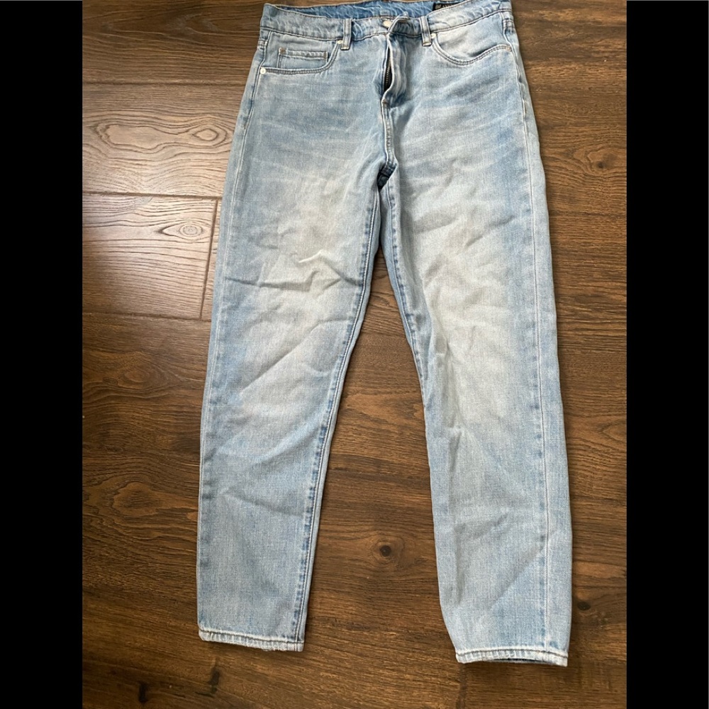 BLANK NYC High Rise Tapered Leg Jeans